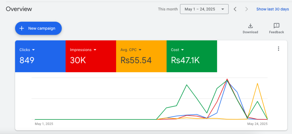 Live Campaign Data (Google Ads)