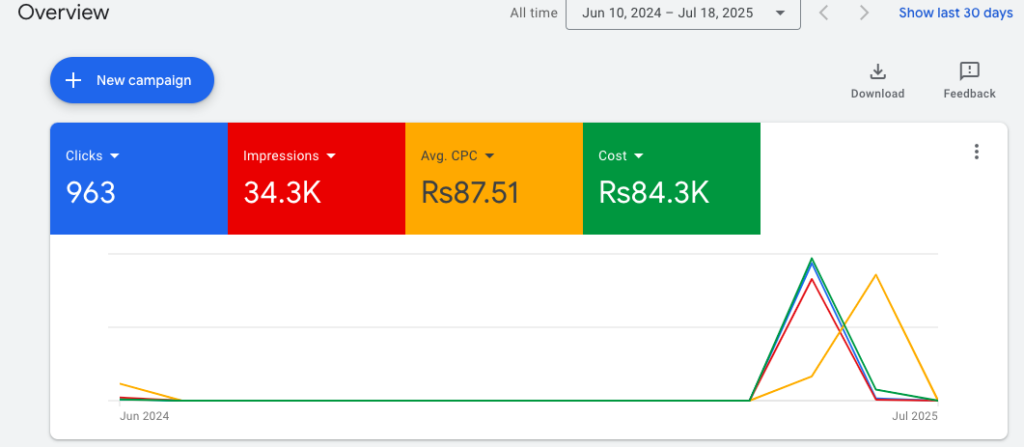 Live Campaign Data (Google Ads)