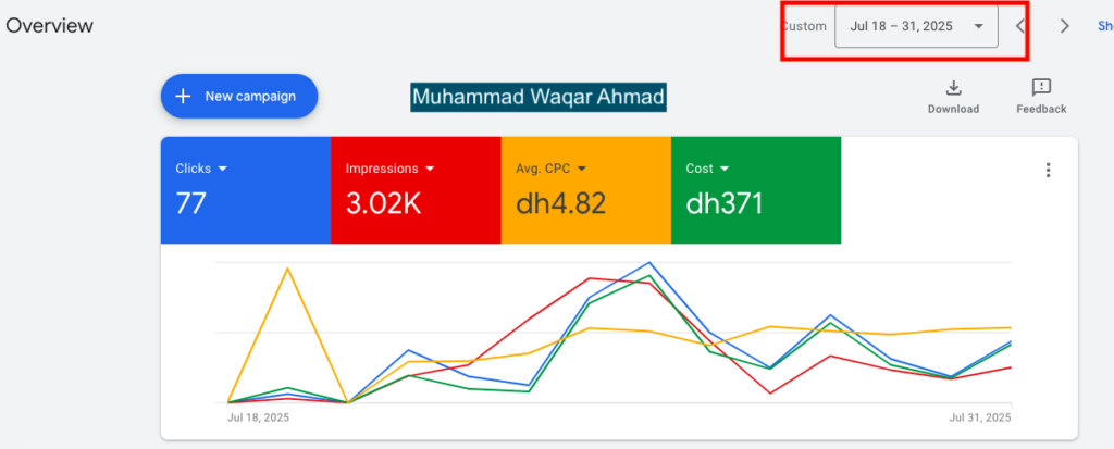 Live Campaign Data (Google Ads)